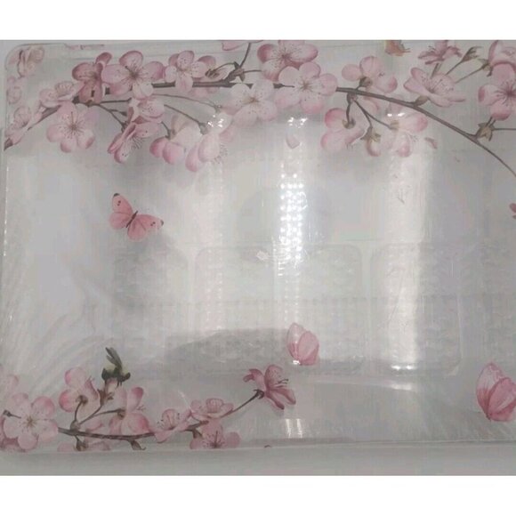 Plastic Hard Case Cover Laptop Shell 8 1/2 By 12 Flowers Butterfly Cherry New - Picture 8 of 10